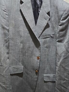 Ralph Lauren Gray Textured Sport Coat - Two-Button Notch Lapel